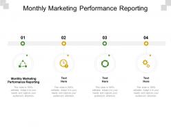Monthly marketing performance reporting ppt powerpoint presentation slides guide cpb