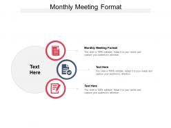 Monthly meeting format ppt powerpoint presentation outline graphics tutorials cpb