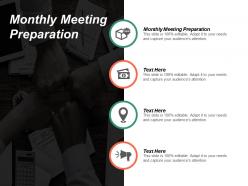 Monthly meeting preparation ppt powerpoint presentation file design inspiration cpb