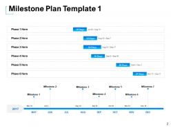 Monthly Milestone Plan Powerpoint Presentation Slides