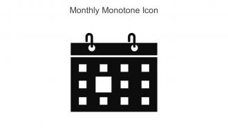 Monthly Monotone Icon In Powerpoint Pptx Png And Editable Eps Format