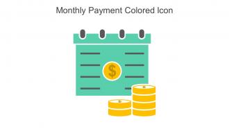 Monthly Payment Colored Icon In Powerpoint Pptx Png And Editable Eps Format