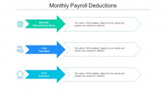 Monthly payroll deductions ppt powerpoint presentation outline format ideas cpb