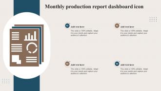 Monthly Production Report Dashboard Icon