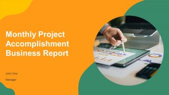 Monthly Project Accomplishment Business Report PPT Presentation AT