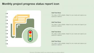 Monthly Project Progress Status Report Icon