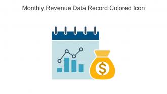 Monthly Revenue Data Record Colored Icon In Powerpoint Pptx Png And Editable Eps Format