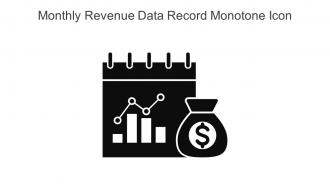 Monthly Revenue Data Record Monotone Icon In Powerpoint Pptx Png And Editable Eps Format