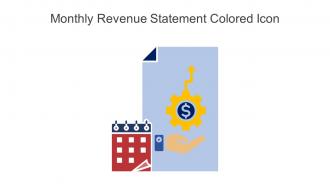 Monthly Revenue Statement Colored Icon In Powerpoint Pptx Png And Editable Eps Format