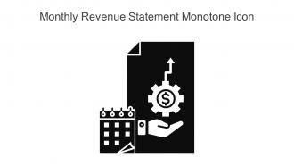 Monthly Revenue Statement Monotone Icon In Powerpoint Pptx Png And Editable Eps Format