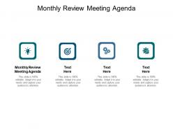 Monthly review meeting agenda ppt powerpoint presentation styles background cpb