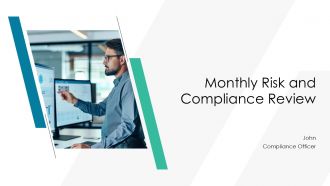 Monthly Risk And Compliance Review PPT PowerPoint AT