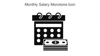 Monthly Salary Monotone Icon In Powerpoint Pptx Png And Editable Eps Format