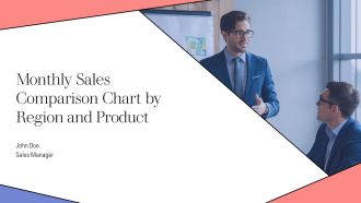 Monthly Sales Comparison Chart By Region And Product PPT PowerPoint AT