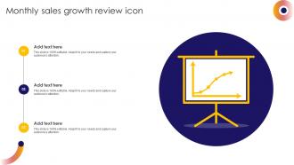 Monthly Sales Growth Review Icon