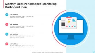 Monthly Sales Performance Monitoring Dashboard Icon
