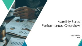 Monthly Sales Performance Overview PPT Template AT