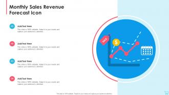 Monthly Sales Revenue Forecast Icon