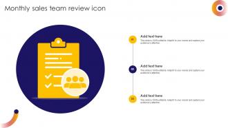 Monthly Sales Team Review Icon