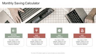 Monthly Saving Calculator In Powerpoint And Google Slides Cpb