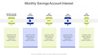 Monthly Savings Account Interest In Powerpoint And Google Slides Cpb