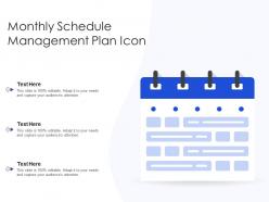 Monthly Schedule Management Plan Icon