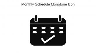 Monthly Schedule Monotone Icon In Powerpoint Pptx Png And Editable Eps Format
