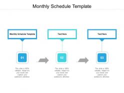 Monthly schedule template ppt powerpoint presentation styles infographics cpb