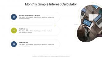 Monthly Simple Interest Calculator In Powerpoint And Google Slides Cpb