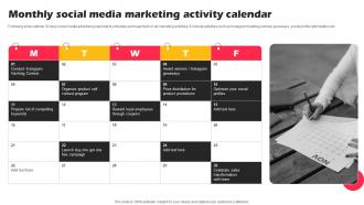 Monthly Social Media Marketing Strategies For Online Shopping Website