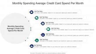 Monthly Spending Average Credit Card Spend Per Month In Powerpoint And Google Slides Cpb