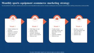 Monthly Sports Equipment Ecommerce Marketing Strategy