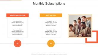 Monthly Subscriptions In Powerpoint And Google Slides Cpb