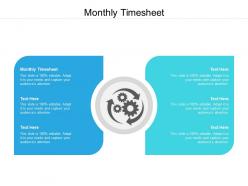 Monthly timesheet ppt powerpoint presentation infographics diagrams cpb