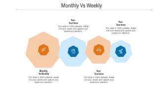 Monthly vs weekly ppt powerpoint presentation ideas icons cpb