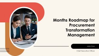 Months Roadmap For Procurement Transformation Management PPT Template AT