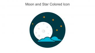 Moon And Star Colored Icon In Powerpoint Pptx Png And Editable Eps Format