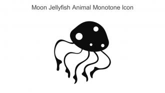 Moon Jellyfish Animal Monotone Icon In Powerpoint Pptx Png And Editable Eps Format