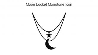 Moon Locket Monotone Icon In Powerpoint Pptx Png And Editable Eps Format