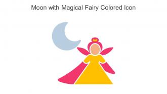 Moon With Magical Fairy Colored Icon In Powerpoint Pptx Png And Editable Eps Format