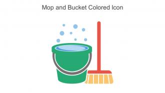 Mop And Bucket Colored Icon In Powerpoint Pptx Png And Editable Eps Format