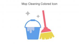 Mop Cleaning Colored Icon In Powerpoint Pptx Png And Editable Eps Format