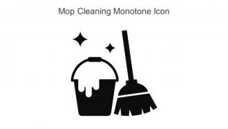 Mop Cleaning Monotone Icon In Powerpoint Pptx Png And Editable Eps Format