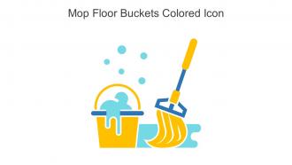 Mop Floor Buckets Colored Icon In Powerpoint Pptx Png And Editable Eps Format