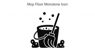 Mop Floor Monotone Icon In Powerpoint Pptx Png And Editable Eps Format