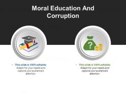 Moral education and corruption