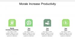 Morale increase productivity ppt powerpoint presentation model example cpb