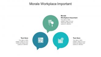 Morale workplace important ppt powerpoint presentation pictures guide cpb