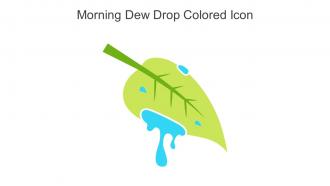 Morning Dew Drop Colored Icon In Powerpoint Pptx Png And Editable Eps Format