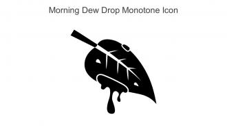 Morning Dew Drop Monotone Icon In Powerpoint Pptx Png And Editable Eps Format